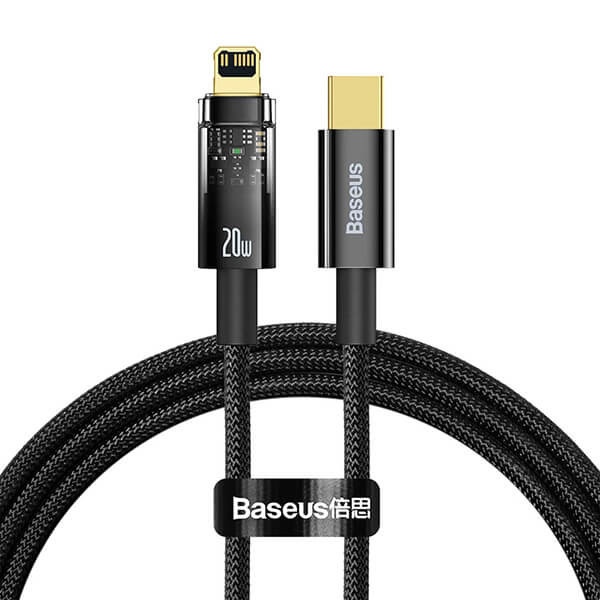 کابل تبدیل USB-C به لایتنینگ بیسوس مدل CATS000101 طول 2 متر